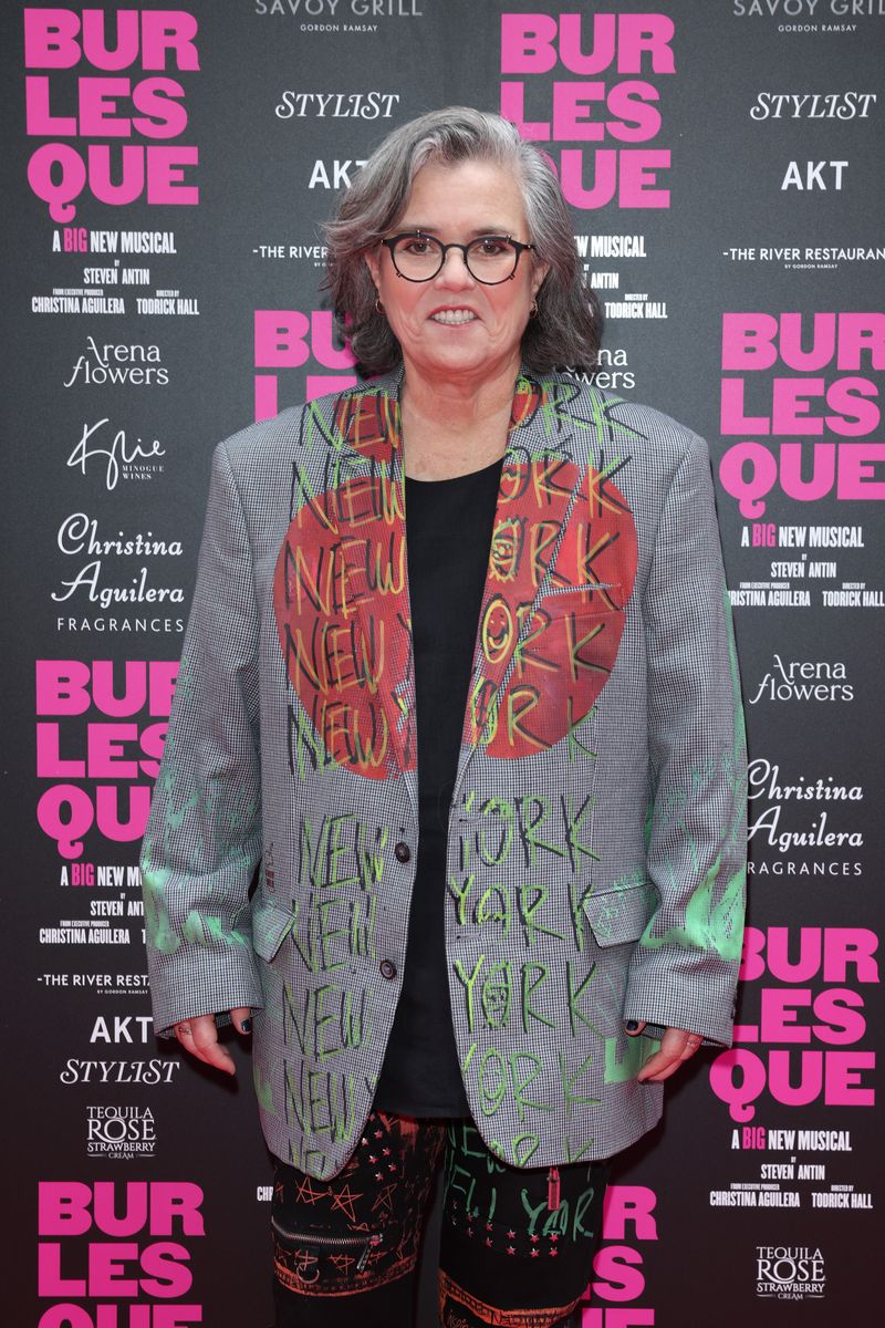 Rosie O'Donnell attends the "Burlesque: The Musical" World Premiere at The Savoy Theatre on July 22, 2025 in London