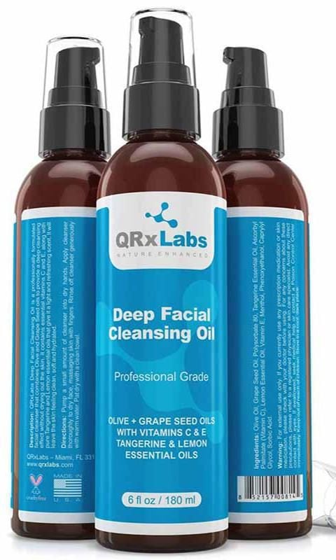 QRxLabs Deep Facial Cleansing Oil