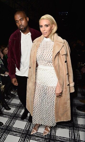 The pair took a moment to pose on the plaid carpet before taking their front row seat during the Balenciaga runway presentation during 2015 Paris Fashion Week in March.
<br>
Photo: Getty Images