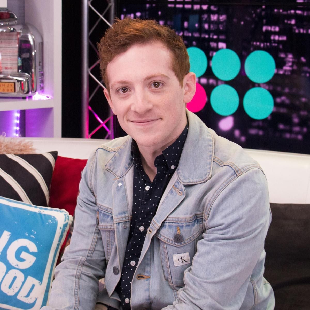 Tom Kenny And Ethan Slater Visit Young Hollywood Studio
