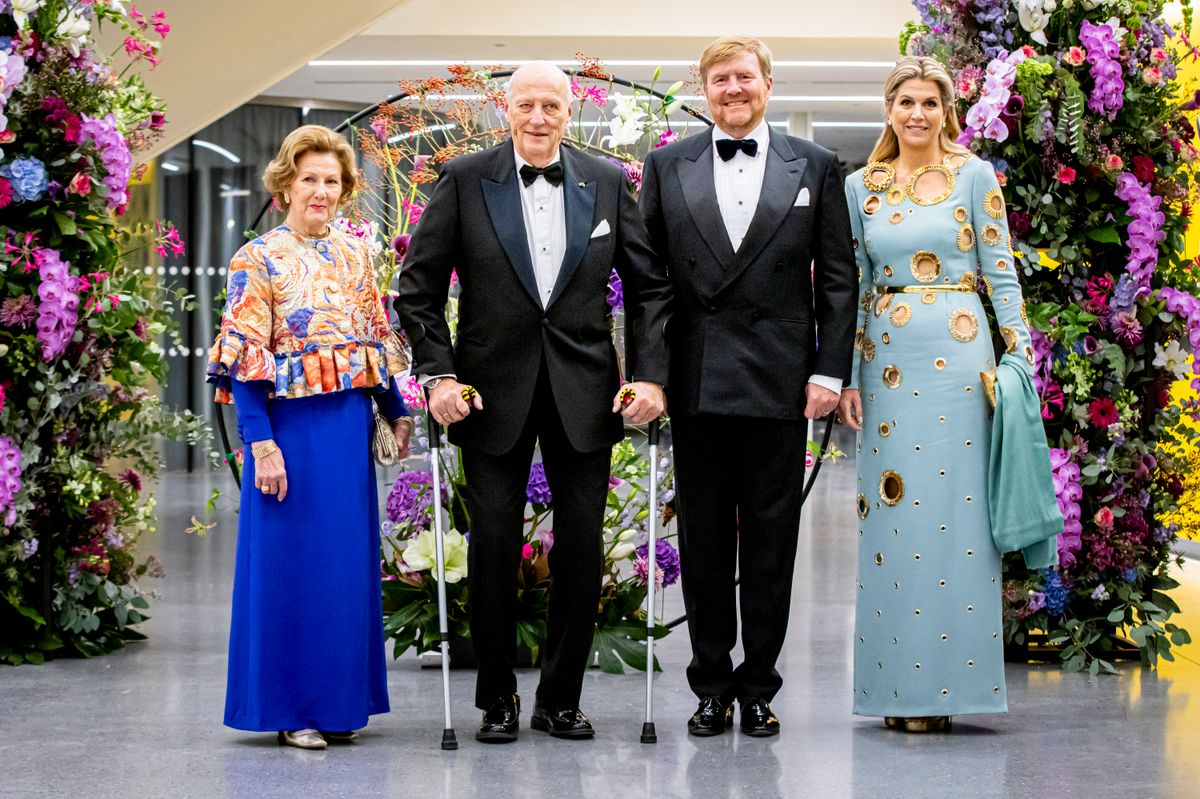 King Willem-Alexander, Queen Máxima and Princess Beatrix honored their special friendship with King Harald.