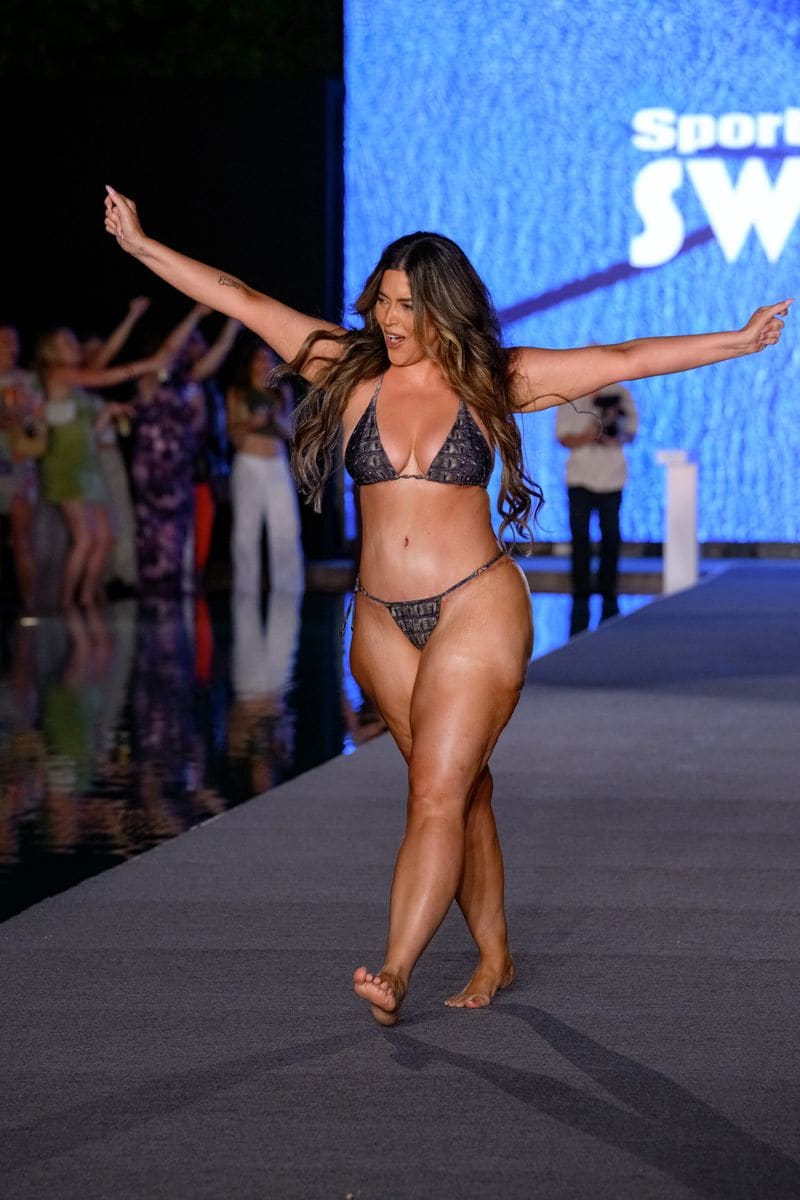 Denise Bidot walks the runway at the Sports Illustrated Swimsuit Runway Show at W South Beach on May 31, 2025 in Miami Beach