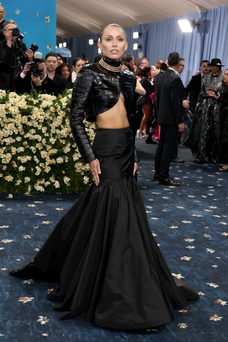Miley Cyrus attends the 2025 Met Gala 