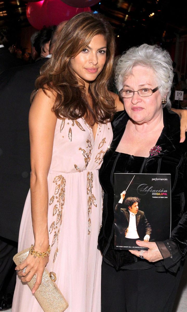 Eva Mendes and her mom Eva Lopez Suarez