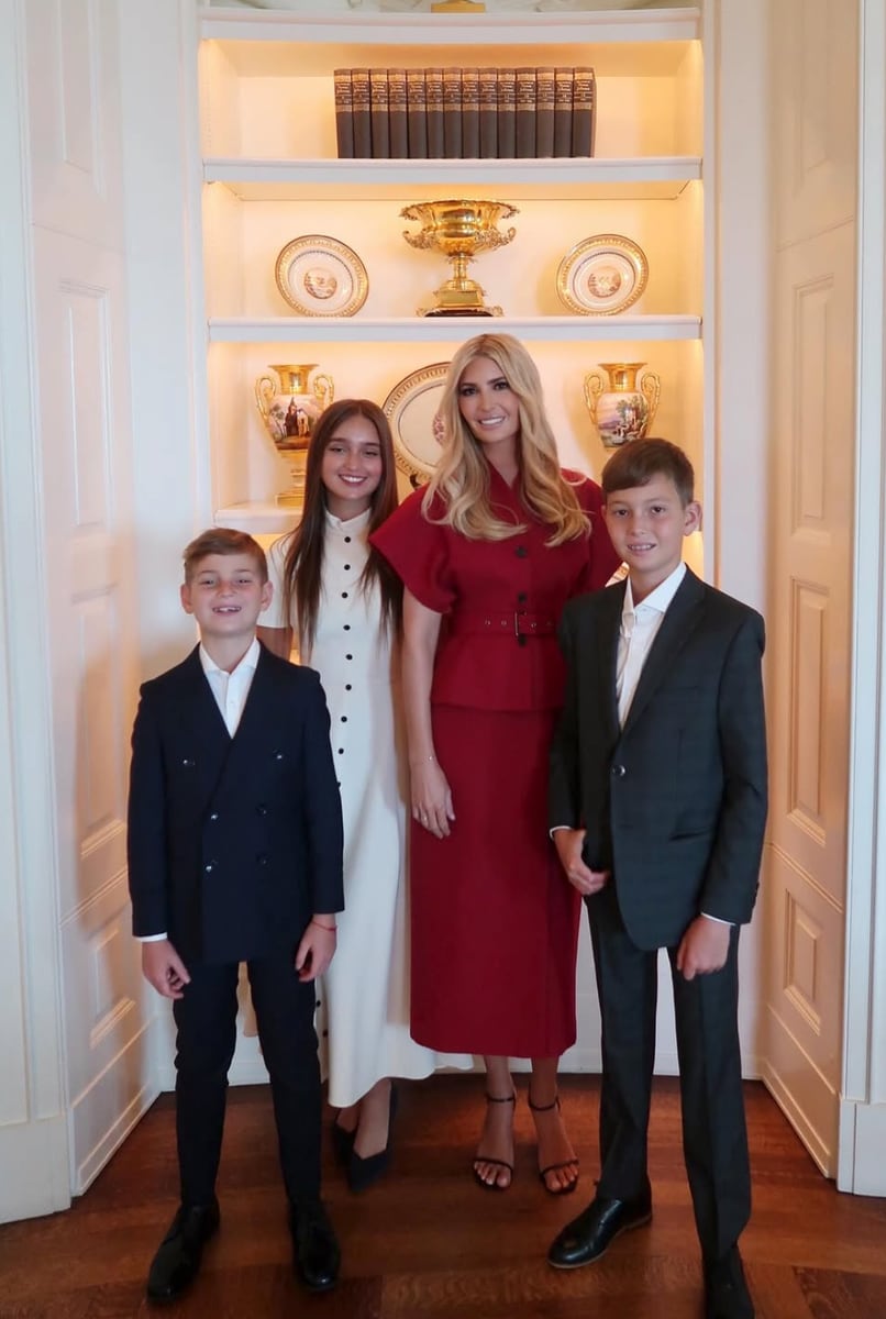 Arabella Kushner Steals the Show in Mom Ivanka Trump's Designer Dress During White House Ceremony