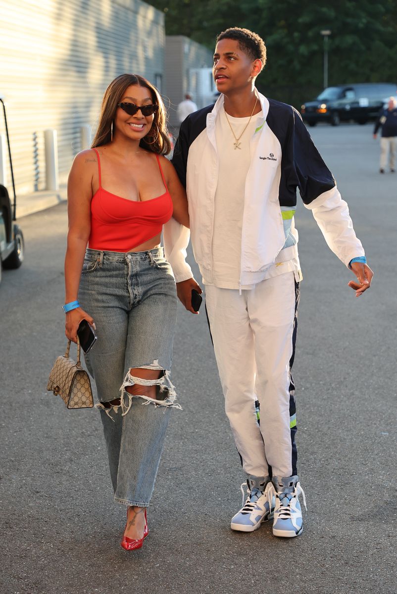 La La Anthony and her son Kiyan Carmelo Anthony.