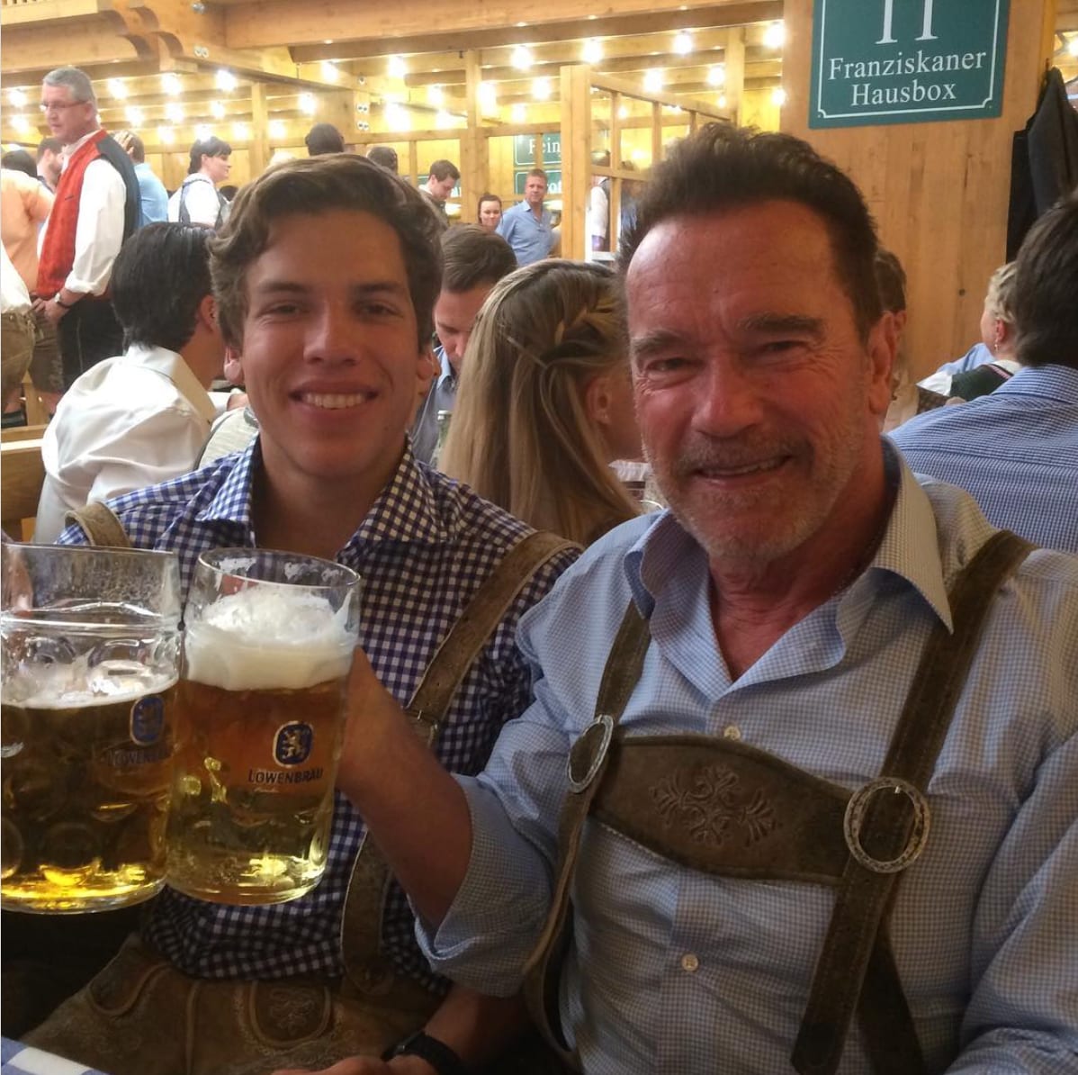 Arnold took Joseph for his birthday in 2016