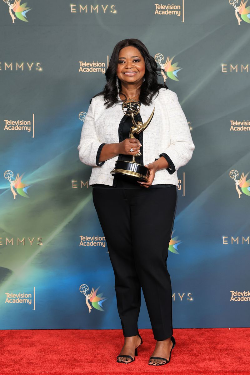 Octavia Spencer, winner of the Outstanding Narrator award for "Lost Women Of Alaska", poses in the Winner's Walk during the 78th Emmy Awards