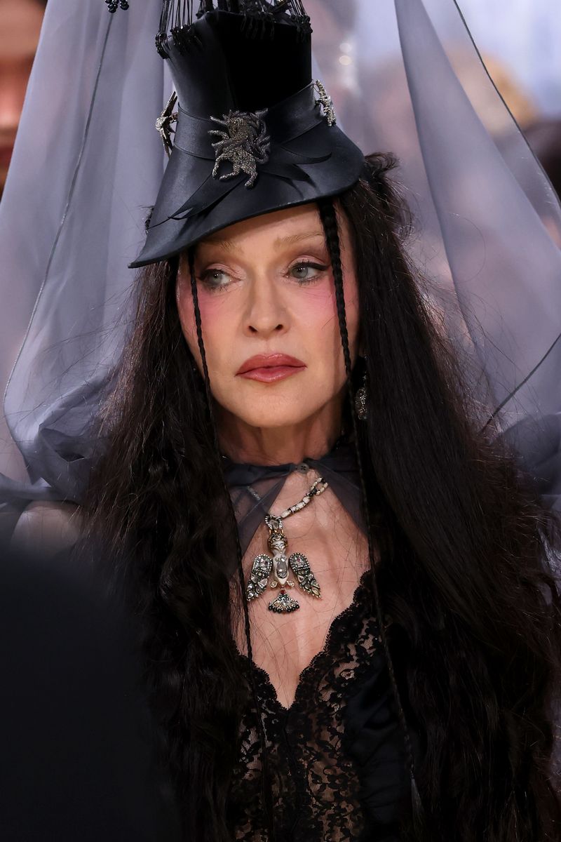The look was designed by Anthony Vaccarello for Saint Laurent.
