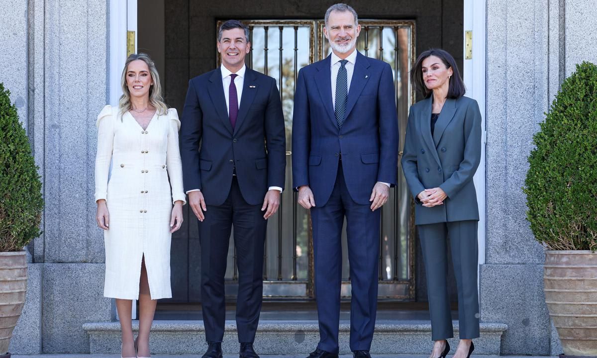 The King and Queen received the President of Paraguay and his wife at Zarzuela Palace
