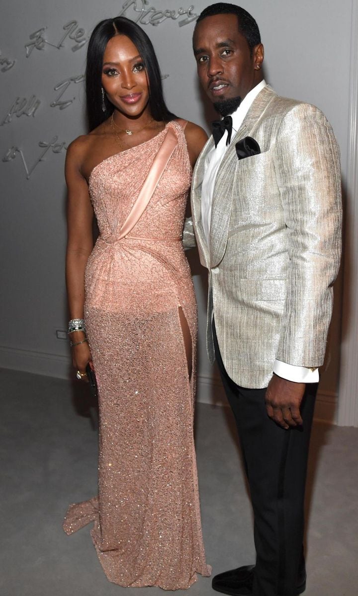 Naomi Campbell at P. Diddy's 50th birthday bash