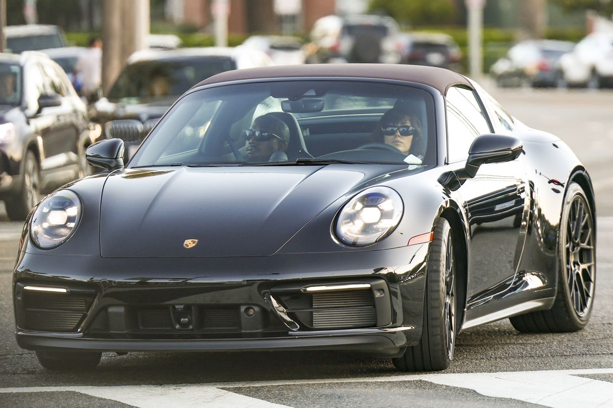 Bianca Censori and Kanye driving around LA