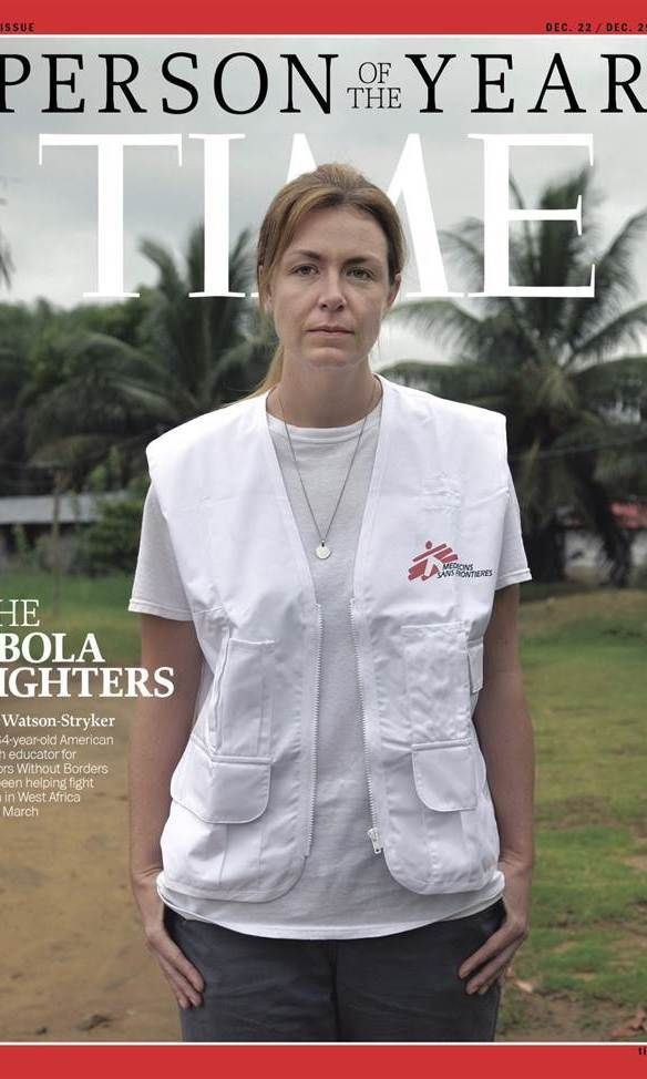 Ella Watson-Stryker works for Doctors Without Borders and has been helping fight Ebola since March