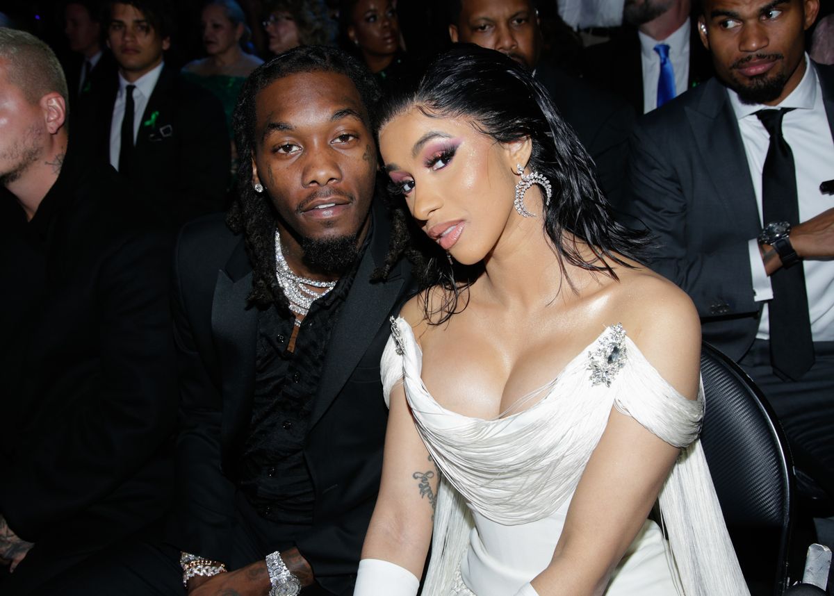 Offset and Cardi B at THE 61ST ANNUAL GRAMMY AWARDS