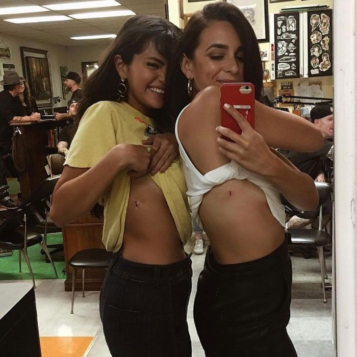 Selena Gomez and Courtney Barry
