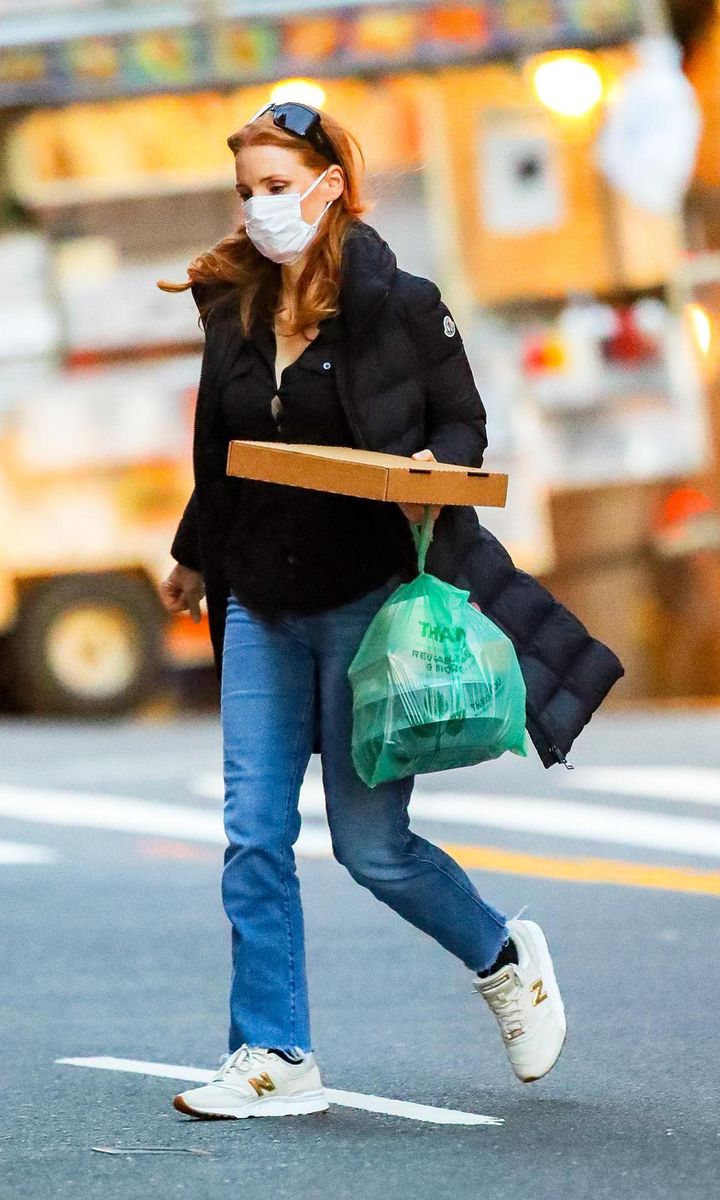 Jessica Chastain in NYC