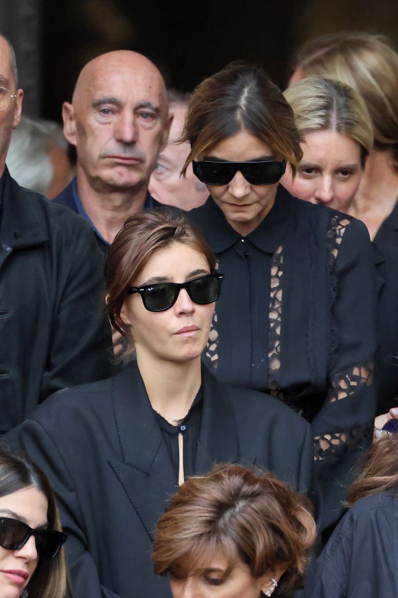 Princess Vittoria of Savoy and Clotilde Courau attend Mathilde Favier's Funerals