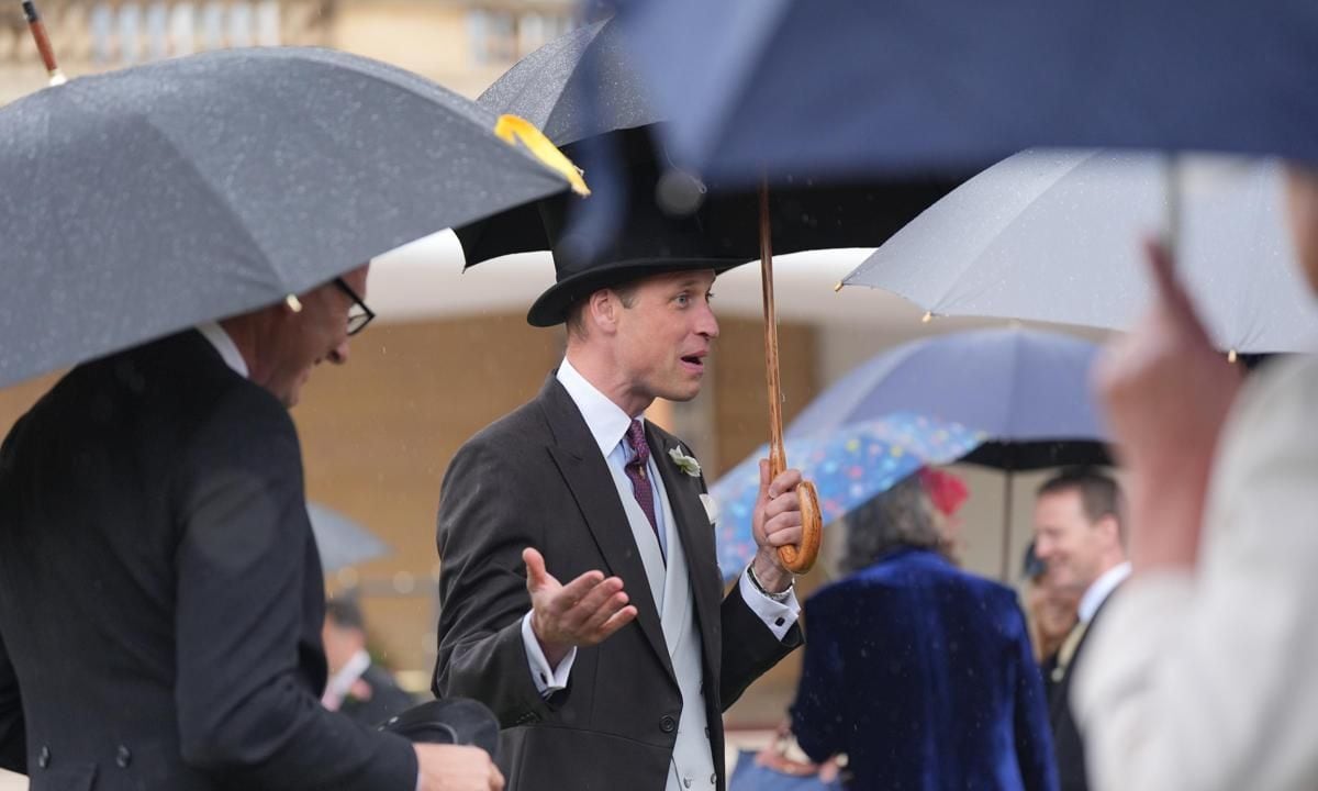 At the party, the heir to the throne joked (via The Standard) that it was "good weather for swimming."