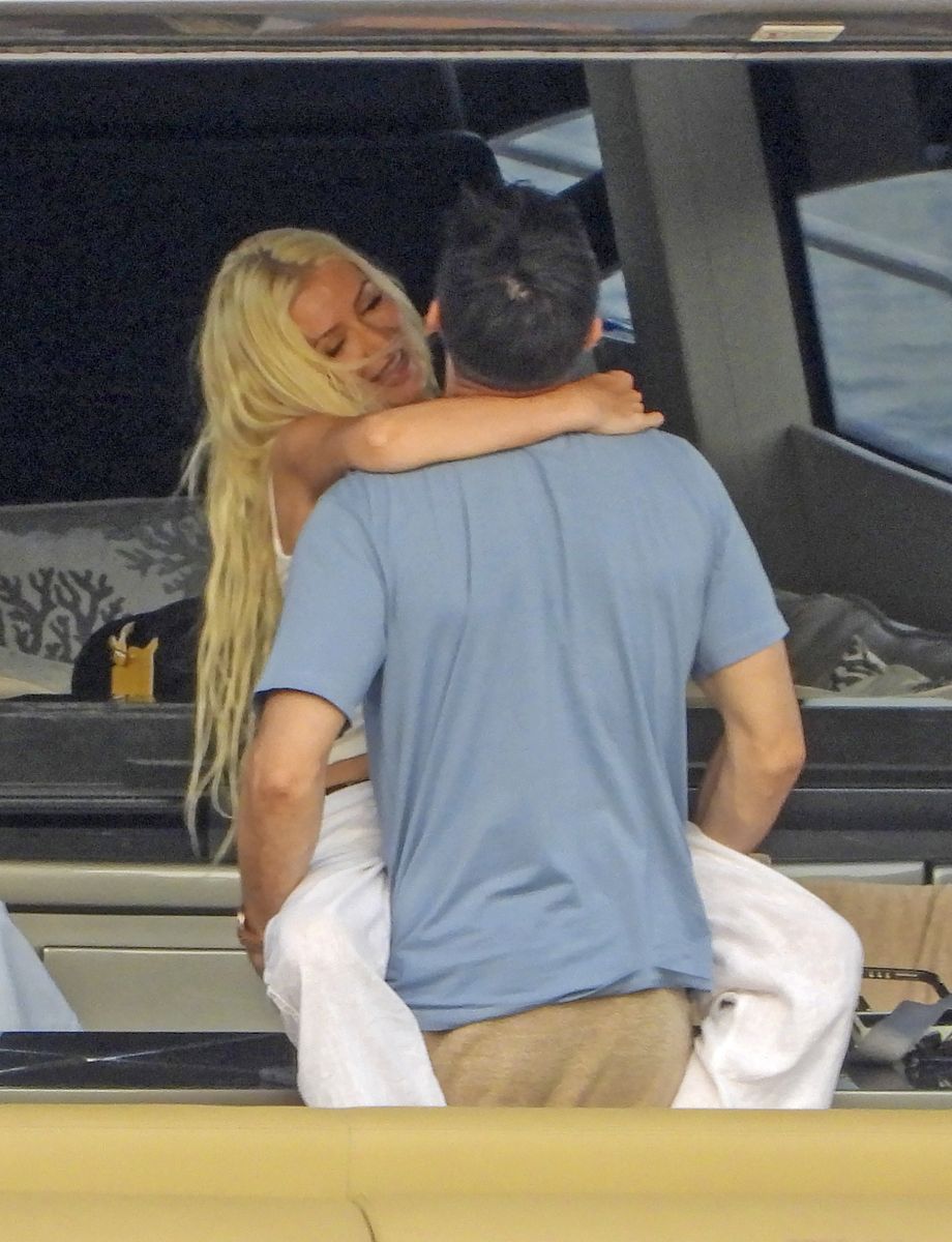 Aguilera and Rutler appeared particularly affectionate during their Italian outing.