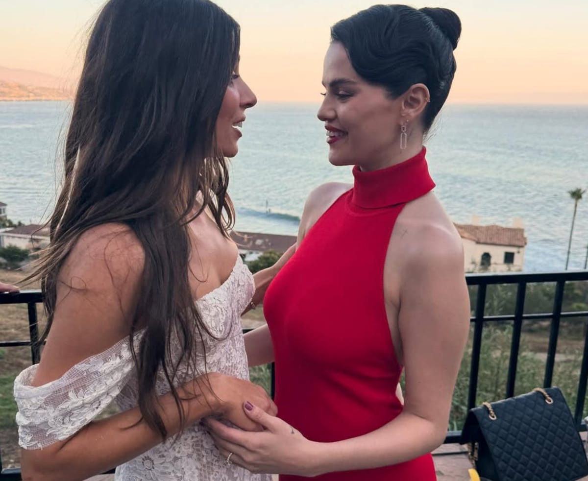 Kristin Batalucco and Selena Gomez were all smiles during the special day