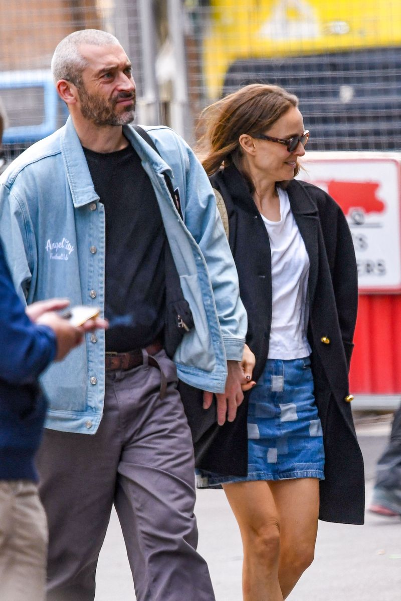 Natalie Portman and her partner, French musician, composer, and artistic director Tanguy Destable in Paris