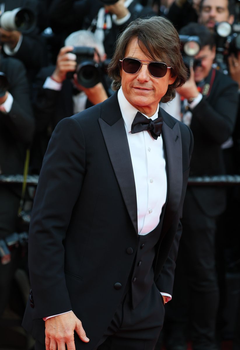 Tom Cruise attends the "Mission Impossible - The Final Reckoning" red carpet at the 78th annual Cannes Film Festival at Palais des Festivals on May 14, 2025 in Cannes, France. (Photo by JB Lacroix/FilmMagic)