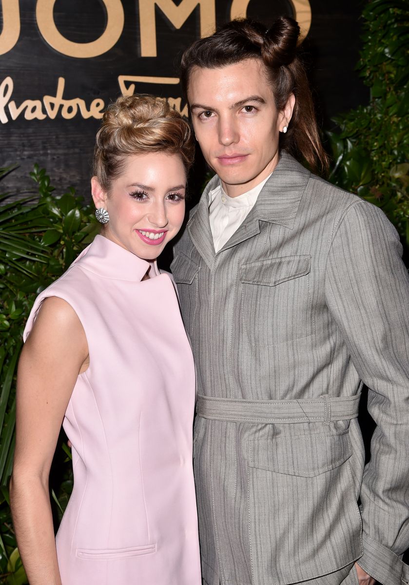 Singer Jazmin Grace Grimaldi with musician Ian Mellencamp on the red carpet