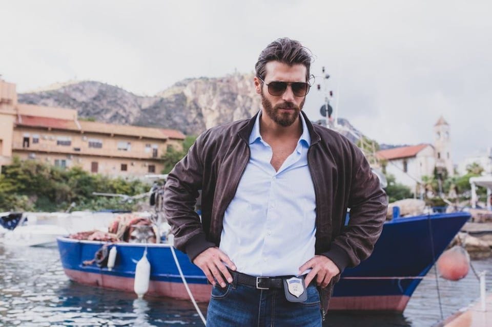 Can Yaman in Violet Like the Sea