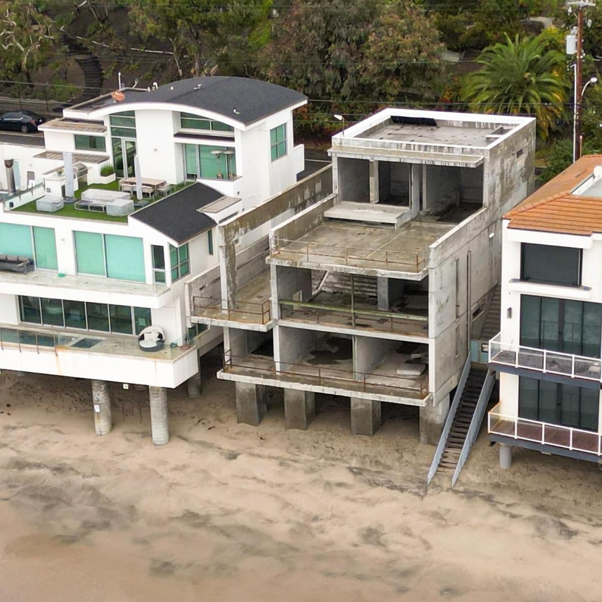 Kanye West general views of his Malibu hom