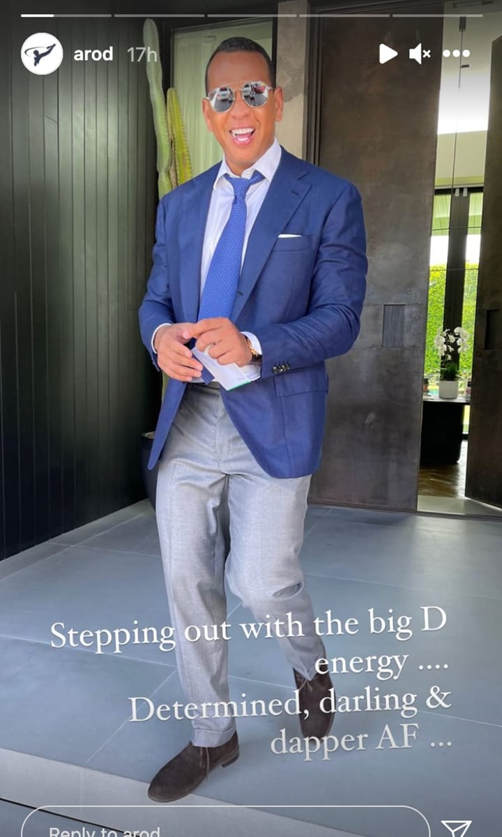 Alex Rodriguez Instagram story