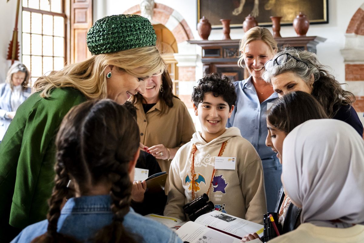 She also visited an education project on cultural heritage, celebrating the 800th anniversary of Duivenvoorde Castle