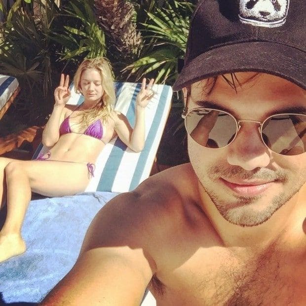 Taylor shared a photo of him and Billie Lourd on a relaxing vacation in Cabo just weeks after the passing of her mother and grandmother.
Photo: Instagram/@taylorlautner