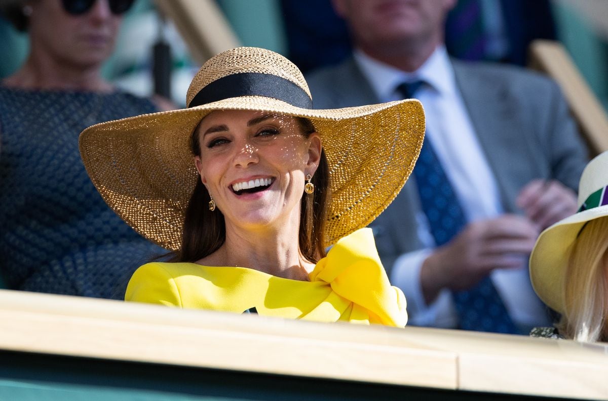 Catherine pictured at Wimbledon in 2022