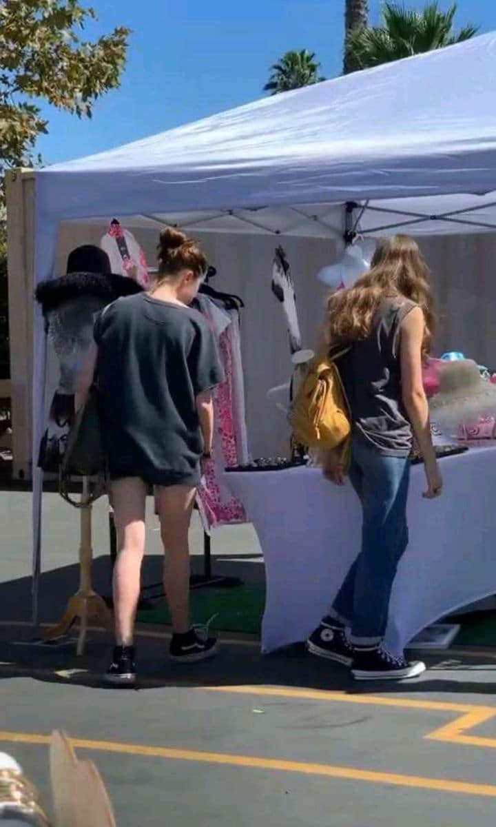 Shiloh Jolie Pitt at flea market