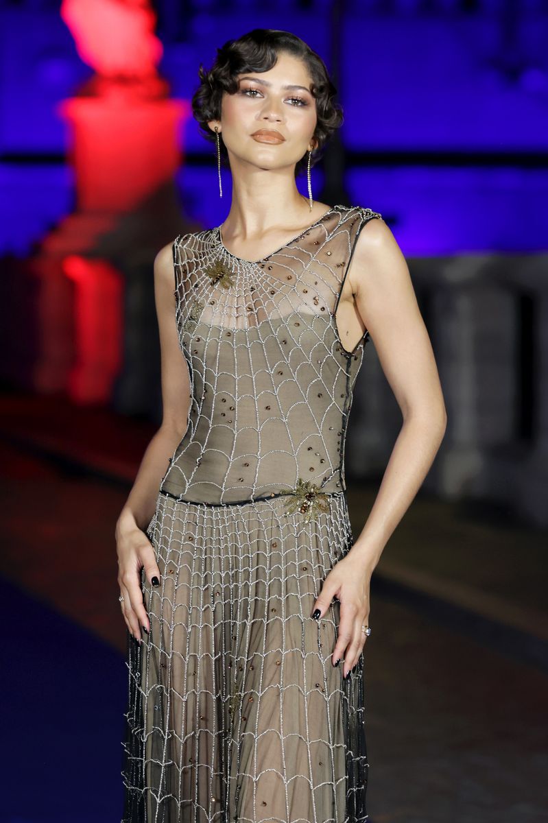 Zendaya's Armani gown previously appeared in the Metropolitan Museum of Art's 2008 exhibition Superheroes: Fashion and Fantasy.