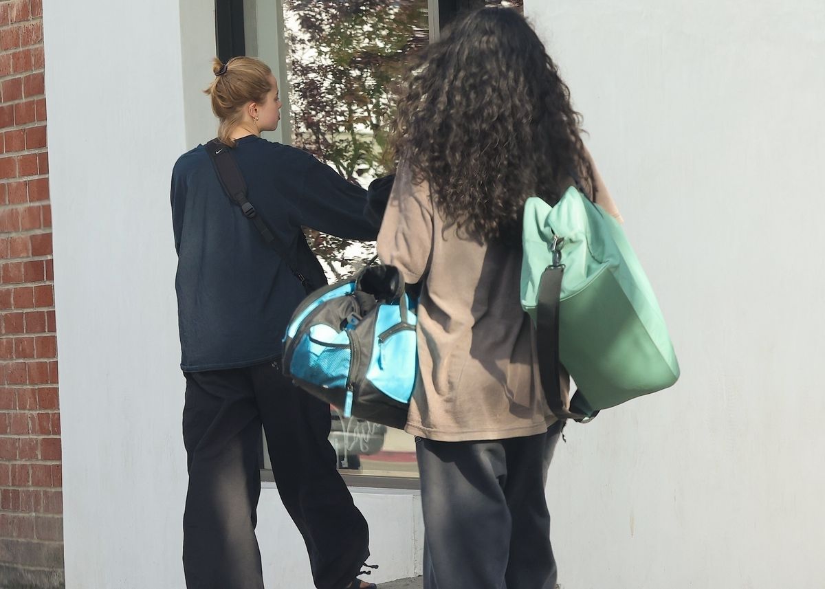 Shiloh and Keoni entering the dance studio