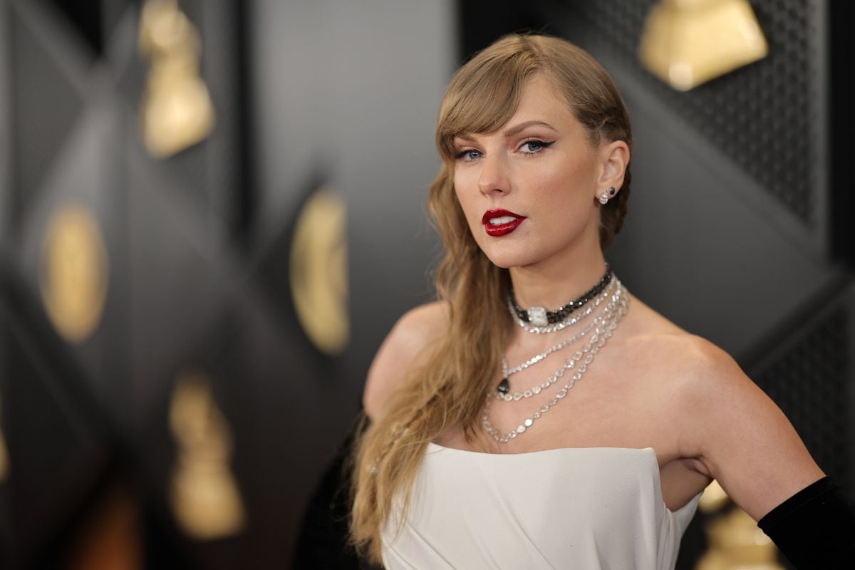 Taylor Swift at the 2024 Grammy Awards
