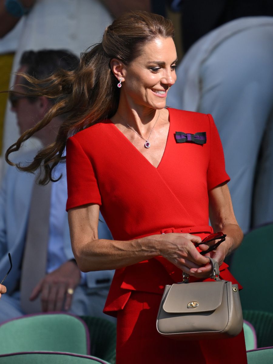Kate Middleton captivates in bold Red Roland Mouret dress for her triumphant Wimbledon women's final appearance