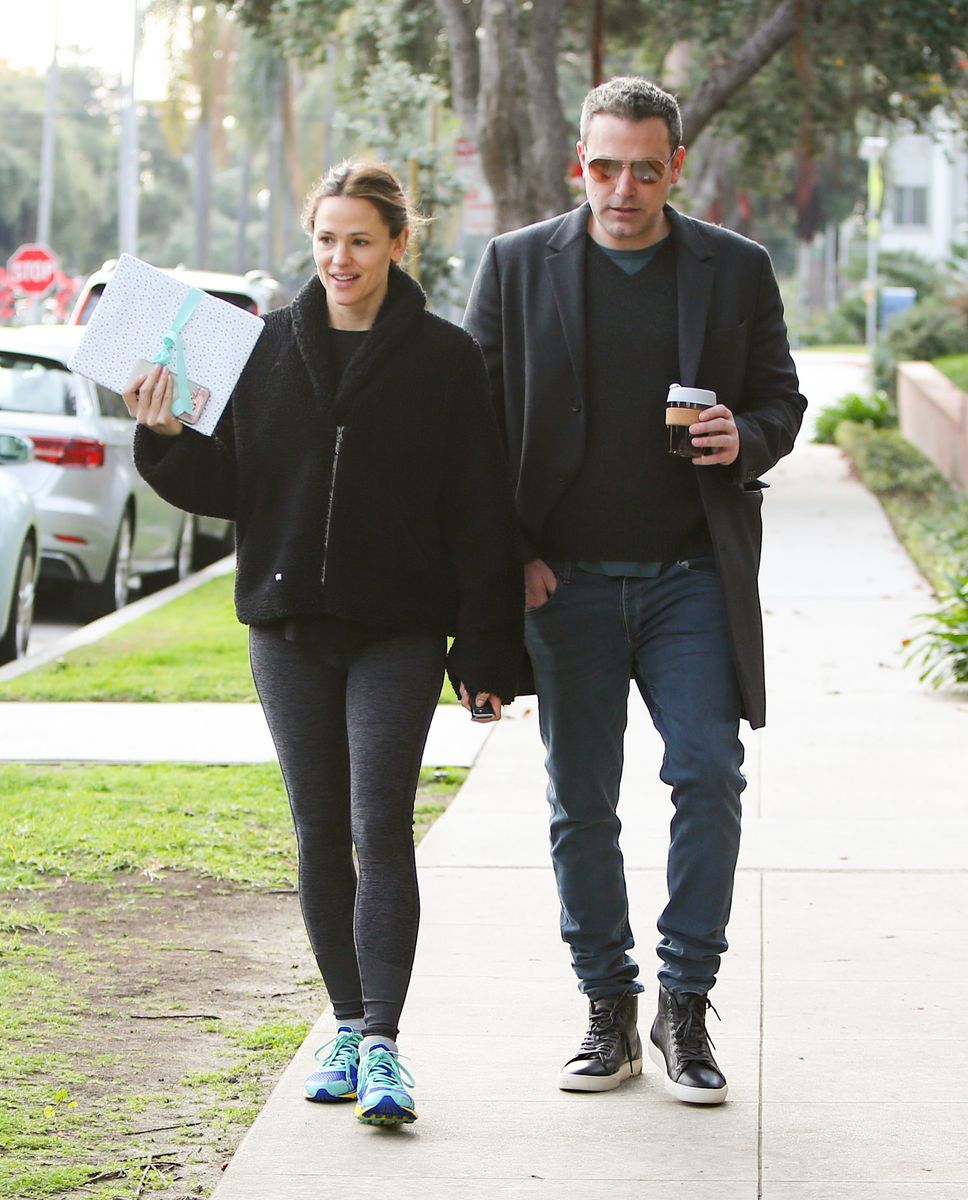 Jennifer Garner and Ben Affleck are seen in Los Angeles, California. 