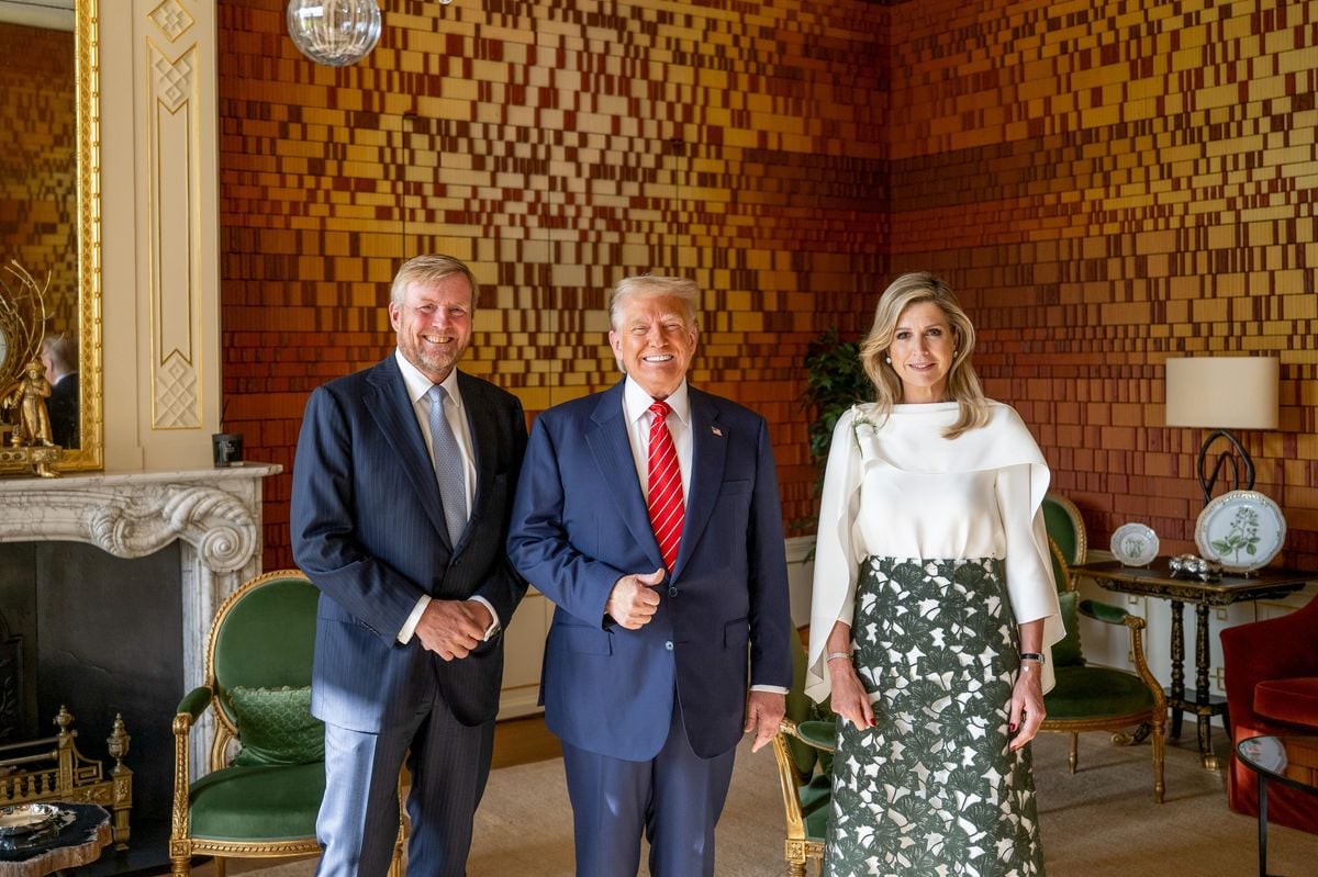 King receives Trump on audience. The Hague, the Netherlands. 25 Jun 2025