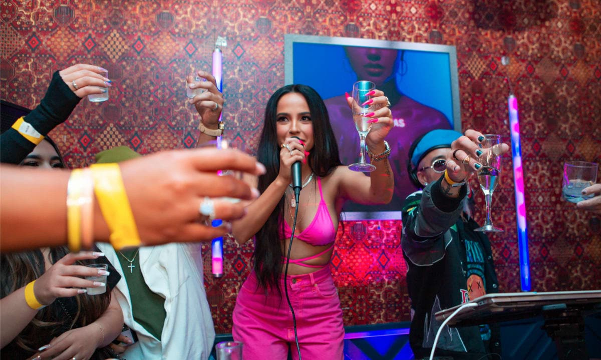 Becky G celebrates the release of her new record