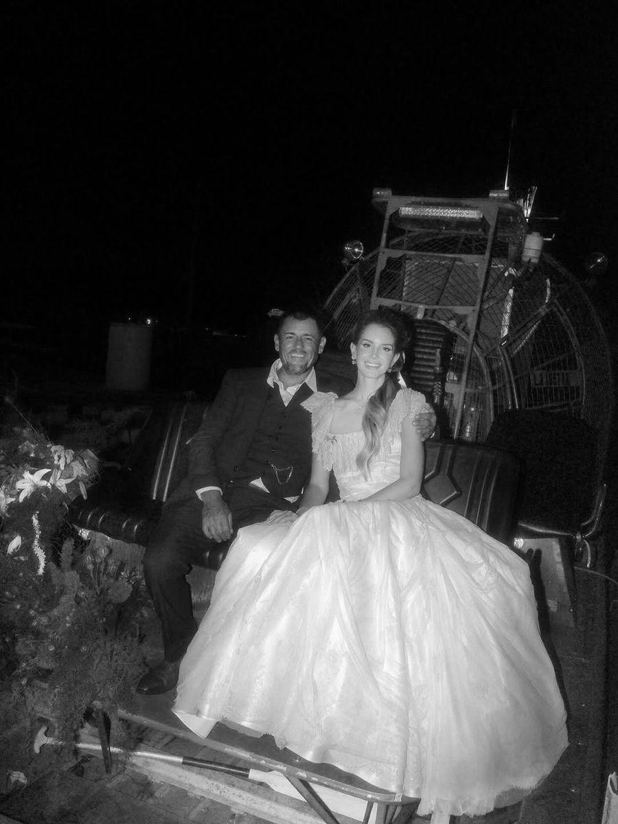 Lana Del Rey with her husband Jeremy Dufrene
