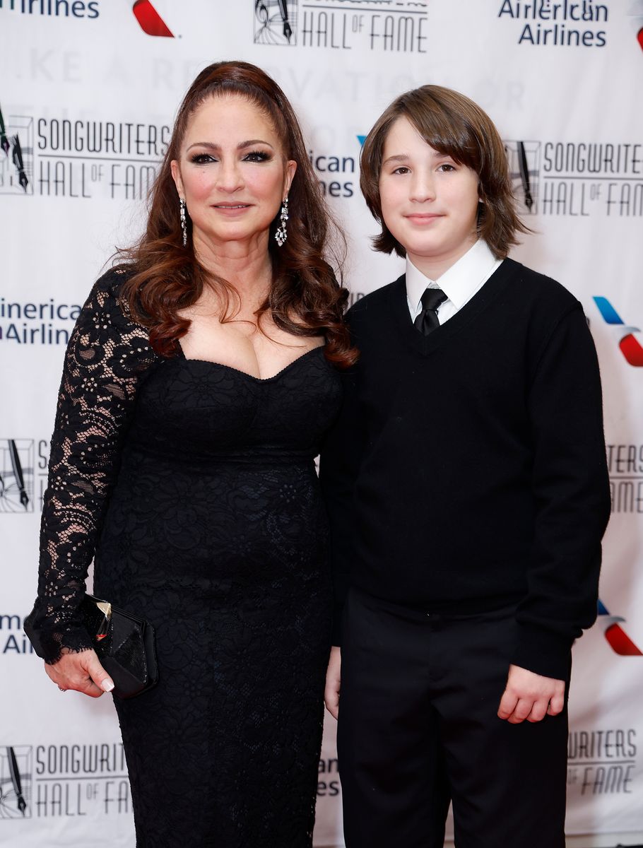 Gloria Estefan and her grandson, Sasha Estefan-Coppola at the Songwriters Hall Of Fame at the New York on June 15, 2023