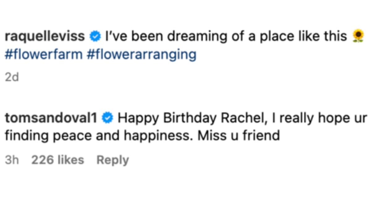 Tom Sandoval comments