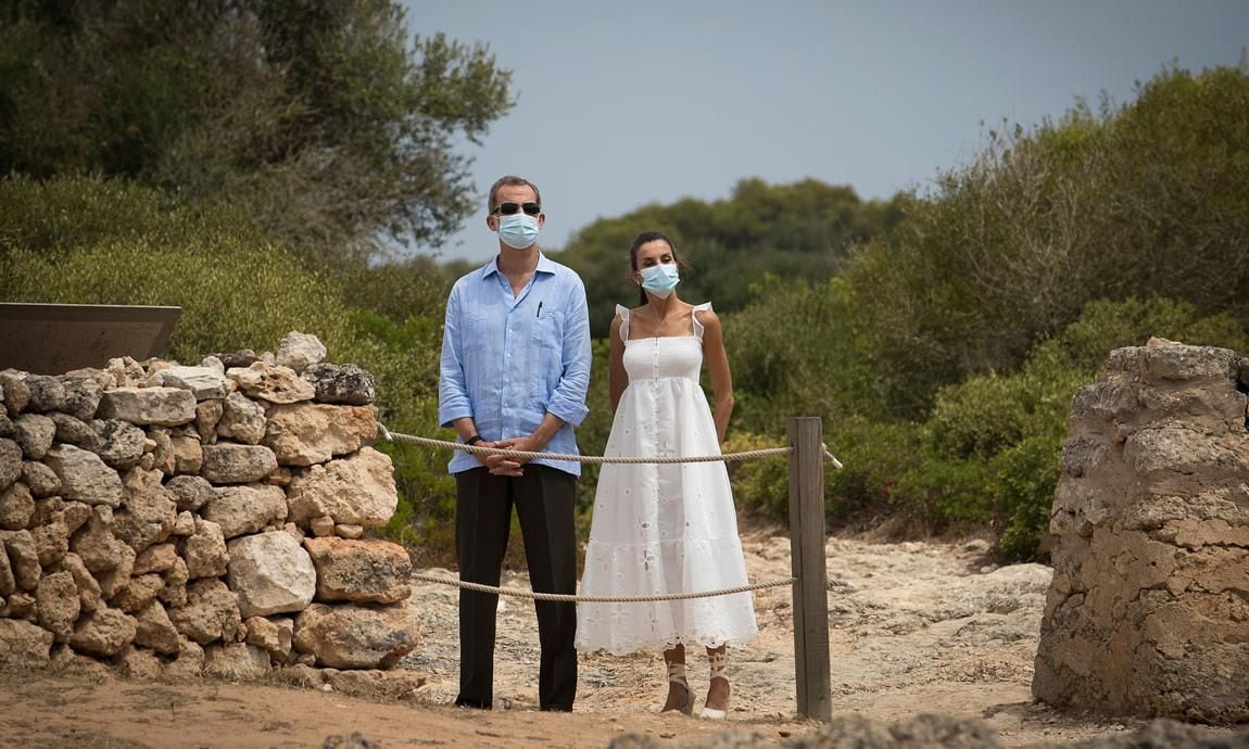 Queen Letizia and King Felipe visited Menorca during their summer holiday