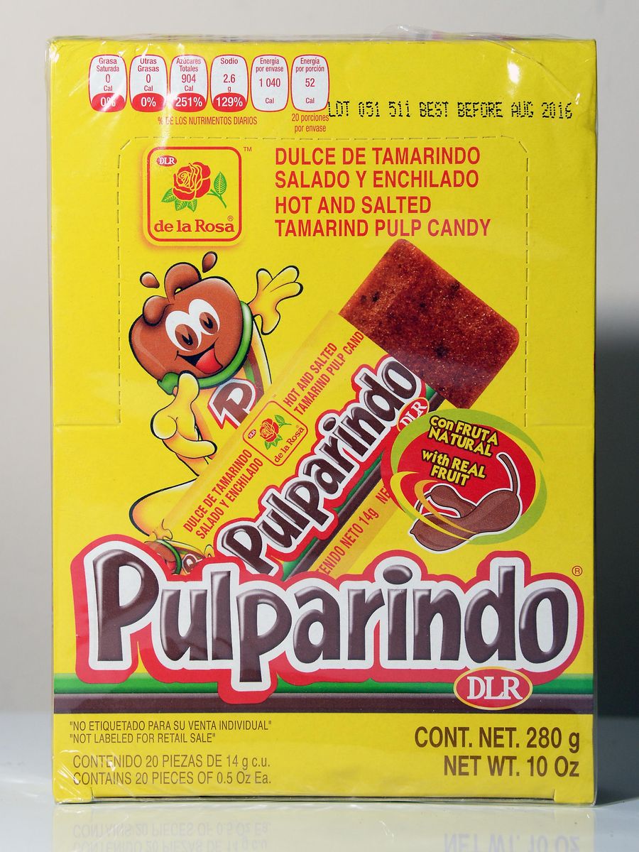 Pulparindo, a tamarind candy at La Mexicana restaurant and grocery.