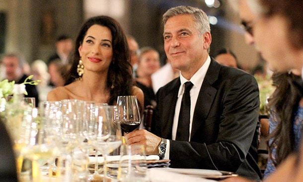 Amal and George Clooney, pictured previously, wed in a star-studded wedding in Venice.