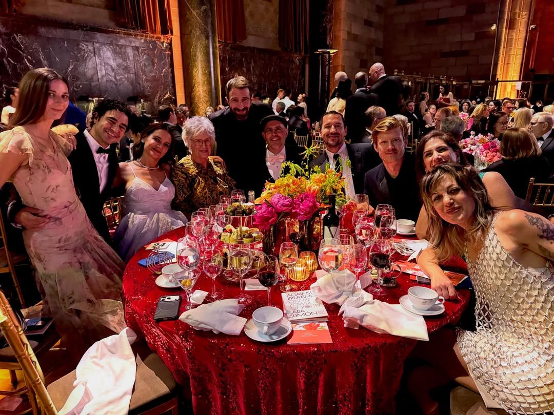 Holmes shared a photo of her friends at the gala