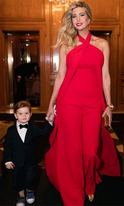The perfect little gentleman! Joseph kept the pre Met Gala tradition alive and walked his mommy to the car.
<br>
Photo: Instagra,/@ivankatrump