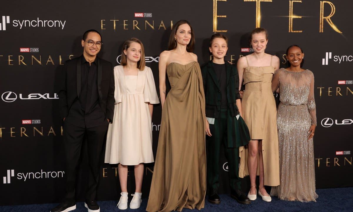 Angelina Jolie brought five of her children to the Eternals premiere on Oct. 18